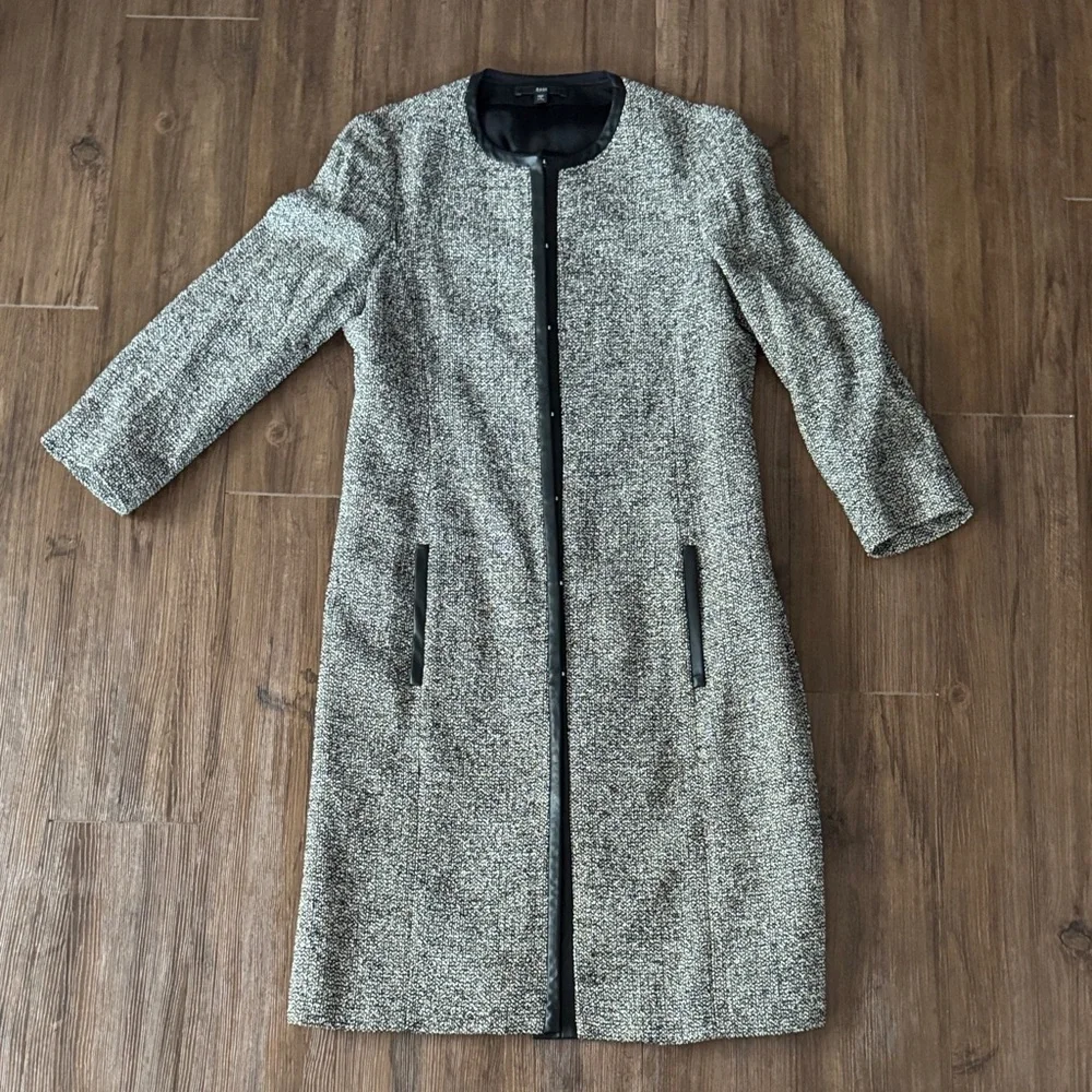 BOSS BLACK WHITE BROWN TRENCH - Picture 13 of 17